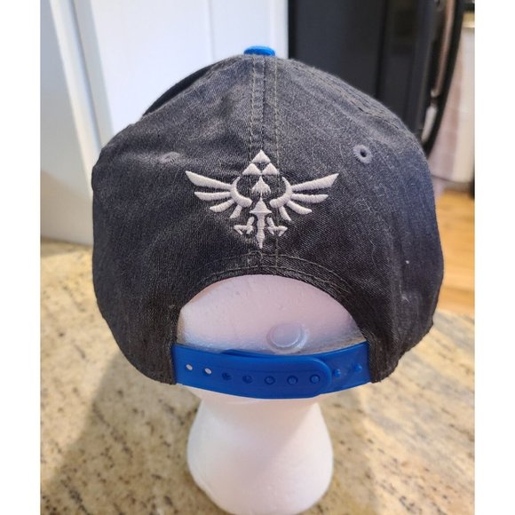 The Legend of Zelda Skyward Sword Snapback Hat Nintendo 2014 Teal Blue Gaming - Picture 4 of 15